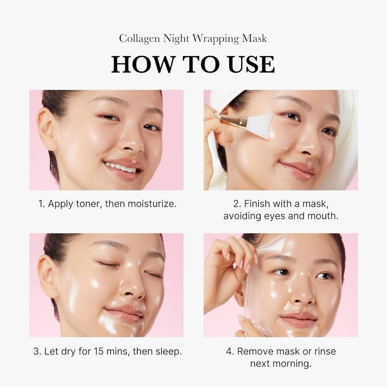Medicube Wrapping Mask Collagen Overnight Peel Off Facial Mask.